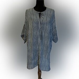 Lola & Sophie Stripped Caftan Navy & White size S